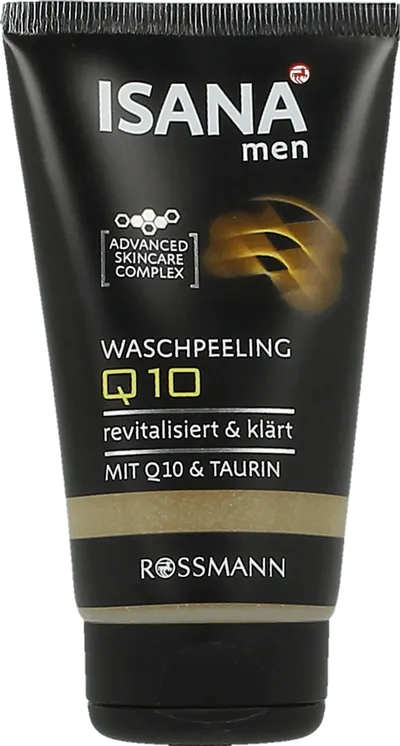 Isana Men Q10, Krem-peeling do mycia twarzy