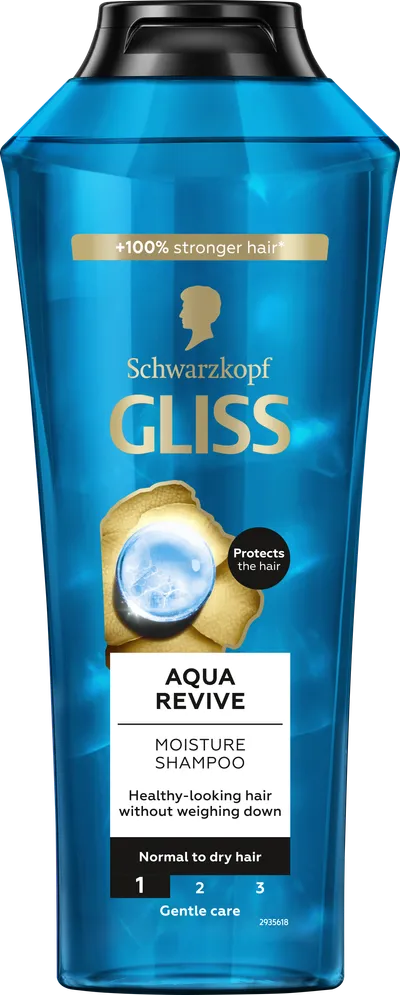 Schwarzkopf Gliss Aqua Revive, Moisturizing Shampoo (Nawilżający szampon do włosów suchych i normalnych (stara wersja))