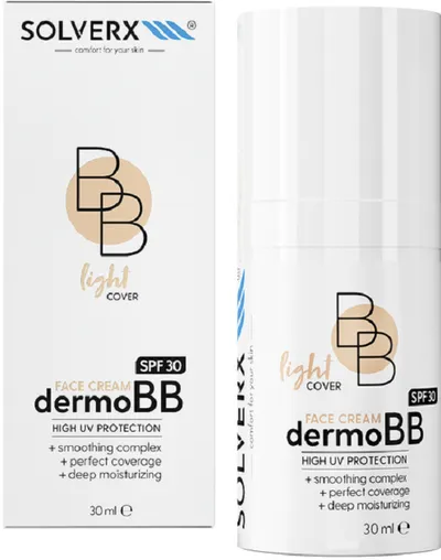 Solverx DermoBB Face Cream SPF 30 (Krem tonujący do twarzy z SPF 30)