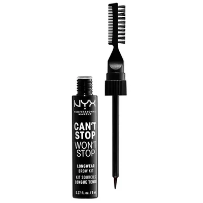 NYX Professional Makeup Can't Stop Won't Stop, Longwear Brow Kit (Zestaw do stylizacji brwi)