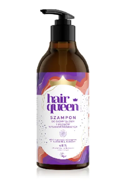 Hair Queen Szampon do skóry głowy i włosów wysokoporowatych