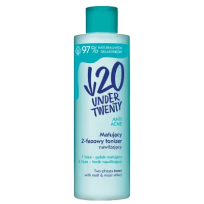 Under Twenty Anti Acne, Matujący 2-fazowy tonizer nawilżający