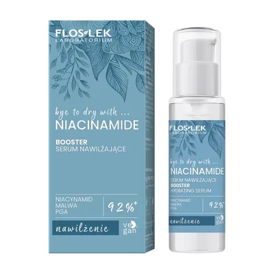 Floslek Bye To Dry With... Niacinamide, Booster serum nawilżające