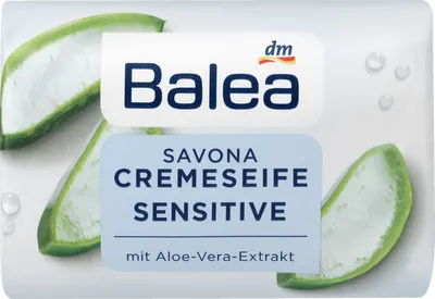 Balea Cremeseife sensitive mit Aloe-Vera-Extract (Mydło w kostce 'Sensitive' z ekstraktem z aloesu)