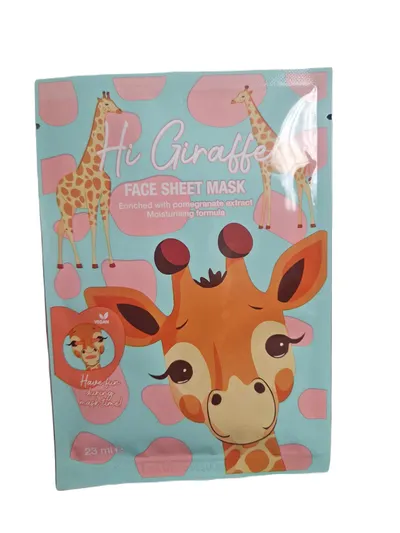 Maxbrands Hi Giraffe, Face Sheet Mask (Nawilżająca maseczka do twarzy w płachcie)