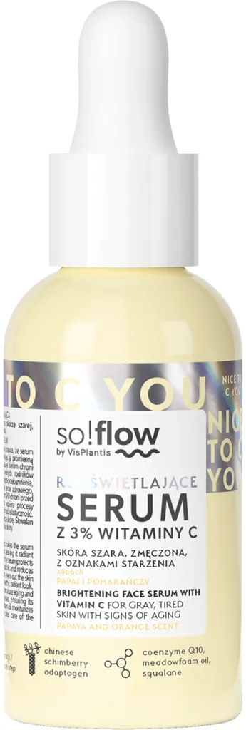 so!flow Nice To C You, Rozświetlające serum z 3% witaminy C