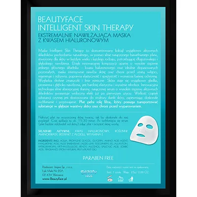 Beauty Face Intelligent Skin Therapy, Nawilżająca maska z kwasem hialuronowym
