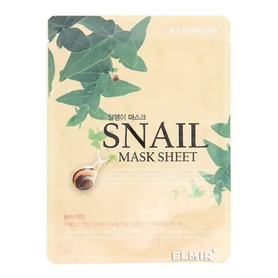 Baroness Snail Mask Sheet (Regenerująco-nawilżająca maska w płachcie ze śluzem ślimaka)