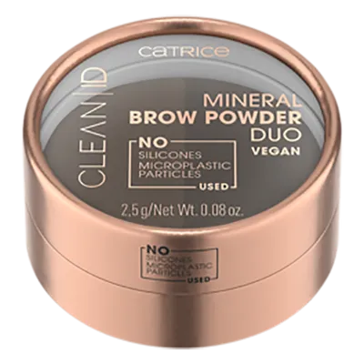 Catrice Clean ID, Mineral Brow Powder Duo (Podwójny mineralny puder do brwi)