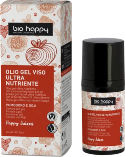 Bio Happy Olio Gel Viso Ultra Nutriente (Olejek w żelu do twarzy `Pomidory i jagody goji`)
