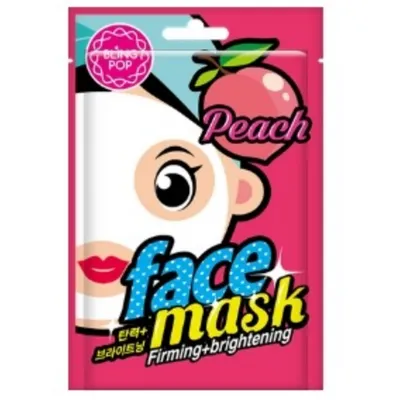 Bling Pop Peach Face Mask Firming+brightening (Ujędrniająco-rozświetlająca maska w płachcie)