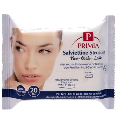 Primia Make-up Remover Wipes (Chusteczki do demakijażu.)