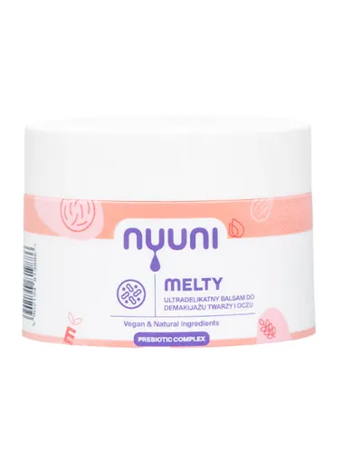 Nuuni Melty, Ultradelikatny balsam do demakijażu twarzy i oczu