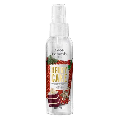 Avon Naturals, Berry Cake Scented Spritz (Pachnąca mgiełka do ciała `Ciasto jagodowe`)