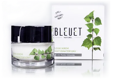 Bleuet Naturel Lekki krem antybakteryjny do cery tłustej i mieszanej