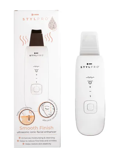 StylPro Smooth Finish, Ultrasonic Ionic Facial Enhancer (Urządzenie do delikatnego oczyszczania i nawilżenia twarzy)