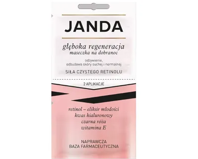 Janda Głęboka regeneracja, maseczka na dobranoc 'Siła Czystego Retinolu'