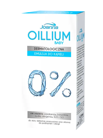 Joanna Oillium baby, Dermatologiczna emulsja do kąpieli