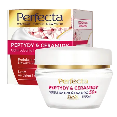 Perfecta Peptydy & Ceramidy, Krem na dzień i na noc 50+