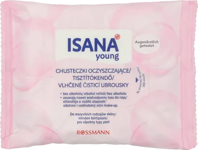 Isana Young, Chusteczki oczyszczające