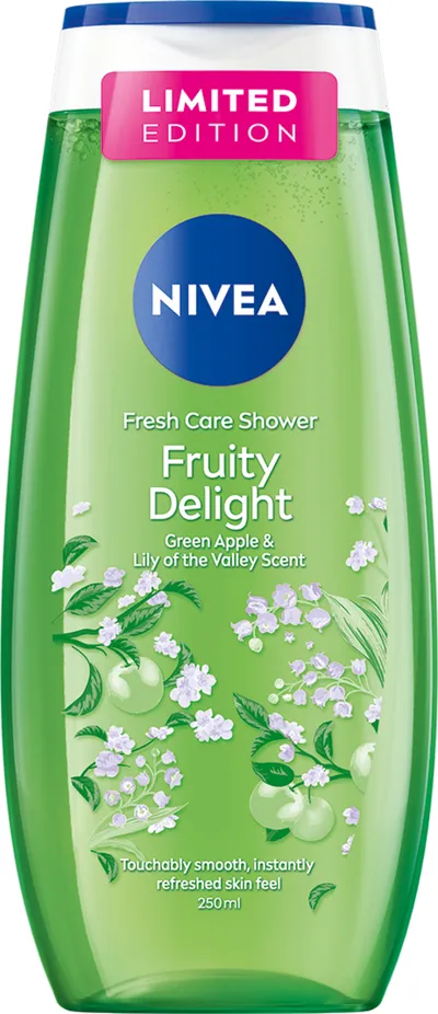 Nivea Fruity Delight, Green Apple & Lily of the Valley Scent Fresh Care Shower Gel (Żel pod prysznic)