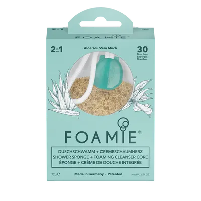 Foamie Aloe You Vera Much Sponge (Delikatna gąbka ze zintegrowaną pielęgnacją pod prysznic)