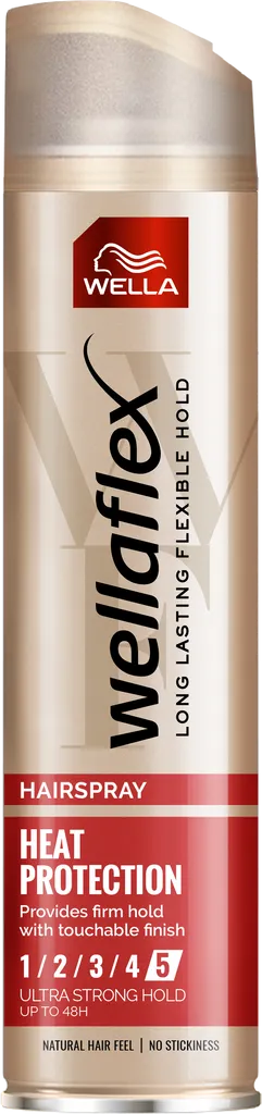 Wella Wellaflex, Heat Protection, Hairspray (Maksymalnie utrwalający lakier do włosów)