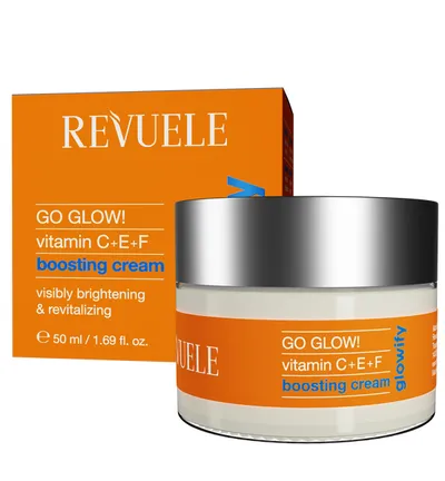 Revuele Glowify, Go Glow!, Vitamin C+E+F Boosting Cream (Krem do twarzy z witaminami C+E+F)