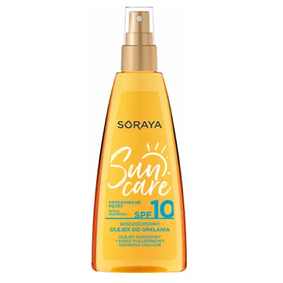 Soraya Sun Care, Wodoodporny ochronny olejek do opalania z olejkiem kokosowym SPF 10