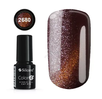 Silcare Color It,  Premium Cat Eye, Hydrid Gel (Lakier hybrydowy z efektem kociego oka)