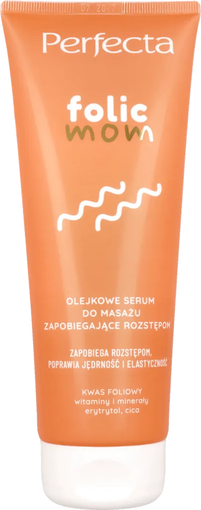 Perfecta Folic Mom, Olejkowe serum do masażu zapobiegające rozstępom