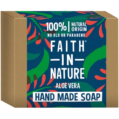 Faith In Nature Aloe Vera Hand Made Soap (Mydło w kostce z organicznym sokiem z aloesu)