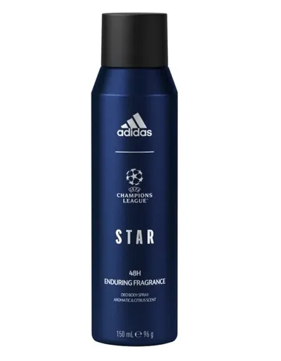 Adidas Uefa Champions League, Star 48H Deo Body Spray (Dezodorant w sprayu dla mężczyzn)