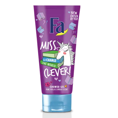 Fa Teens, Miss Clever Shower Gel Pink Viola & Amber Sent (Żel pod prysznic)
