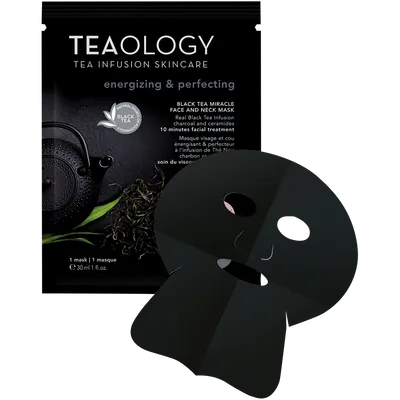 Teaology Black Tea Miracle Face and Neck Mask Energizing & Perfecting (Maska do twarzy i szyi z czarną herbatą)