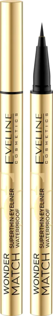 Eveline Cosmetics Wonder Match, Superthin Eyeliner Waterproof (Wodoodporny eyeliner z cienką końcówką)