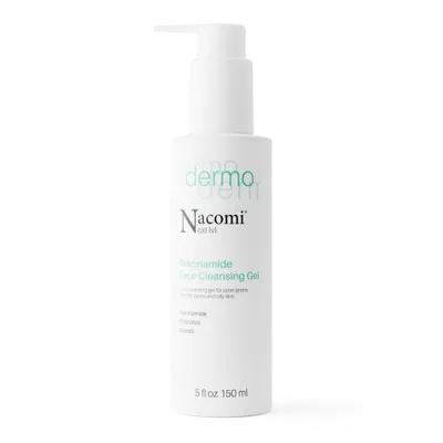 Nacomi Next Lvl. Dermo, Niacynamide Face Cleansing Gel (Oczyszczający żel do  mycia twarzy)