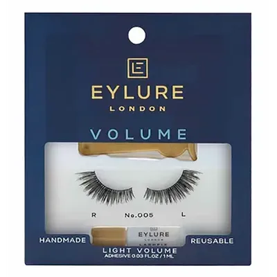 Eylure Volume Lashes  No. 005 (Sztuczne rzęsy z klejem efekt unikalnego podkreślenia)