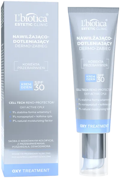 L'biotica Estetic Clinic, Oxy Treatment, Nawilżająco-dotleniający dermo-zabieg krem na dzień SPF 30