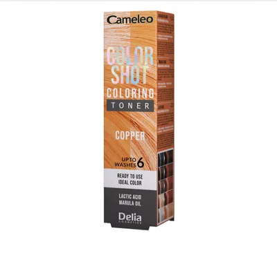 Delia Cameleo,Color Shot, Coloring Toner, Copper (Miedziany, Toner do włosów)