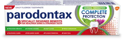 GlaxoSmithKline Parodontax, Complete Protection Herbal Sensation (Pasta do zębów zapobiegająca krwawieniu dziąseł)