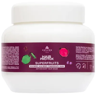 Kallos Hair Pro-Tox, Superfruits, Antioxidant hair mask (Wzmacniająca maska antyoksydacyjna do włosów)