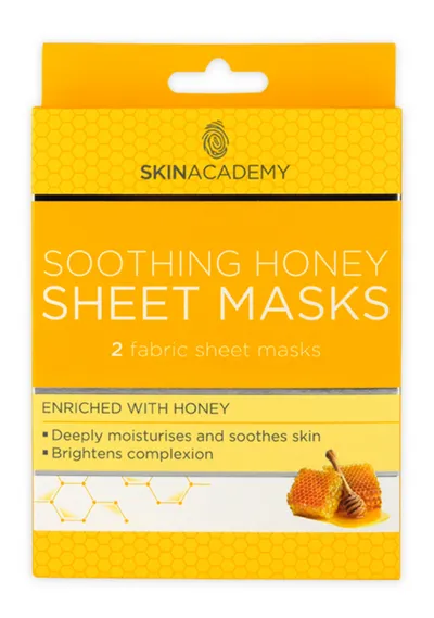 Skin Academy Sheet Mask Smoothing Honey (Kojąca miodowa maseczka do twarzy)