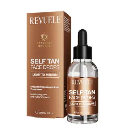 Revuele Paradise Bronze, Self Tan Drops (Samoopalające krople do twarzy)