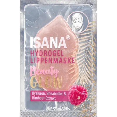 Isana Beauty Glow Hydrogel Lippenmaske (Maska hydrożelowa na usta)