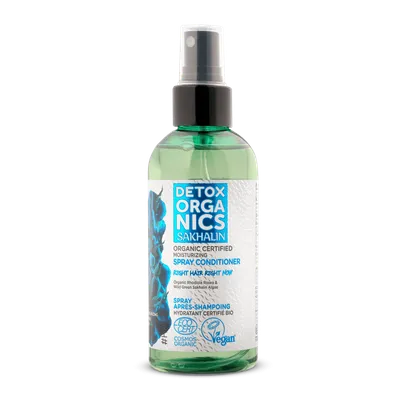 Detox Organics Sakhalin, Organic Certified Moisturizing Spray Conditioner (Nawilżająca odżywka do włosów w sprayu)