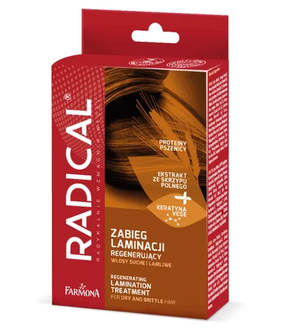 Radical Regenerujący zabieg laminacji do włosów suchych i łamliwych
