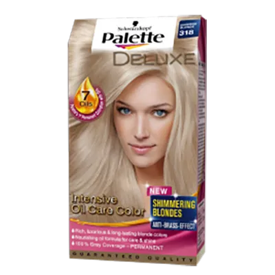 Schwarzkopf Palette Deluxe Shimmerring Blondes, Farba do włosów z 7 pielęgnującymi olejkami (odcienie blond)