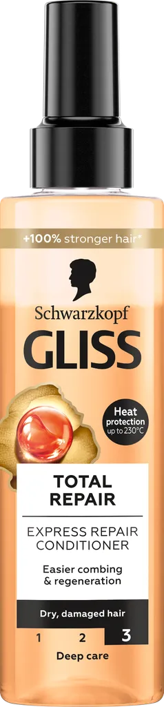 Schwarzkopf Gliss Total Repair, Ekspresowa odżywka regeneracyjna do włosów suchych i zniszczonych