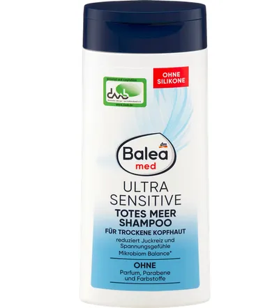 Balea Med, Ultra Sensitive,  Dead Sea Shampoo (Szampon z minerałami z Morza Martwego)